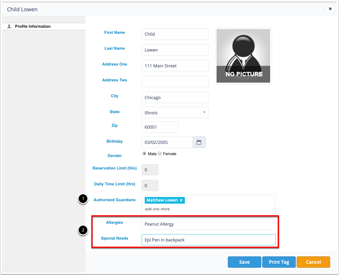 CLUB AUTOMATION: How to Edit a Child's Profile in the Childcare Tool